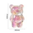 thumbnail image 5 of Soporte para teléfono móvil Soporte para teléfono con forma de oso de dibujos animados en 3D (rosa), 5 of 5