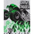 thumbnail image 4 of Conjunto de atuendo Monster Jam Grave Digger, camiseta y pantalones cortos 3T, 4 of 7