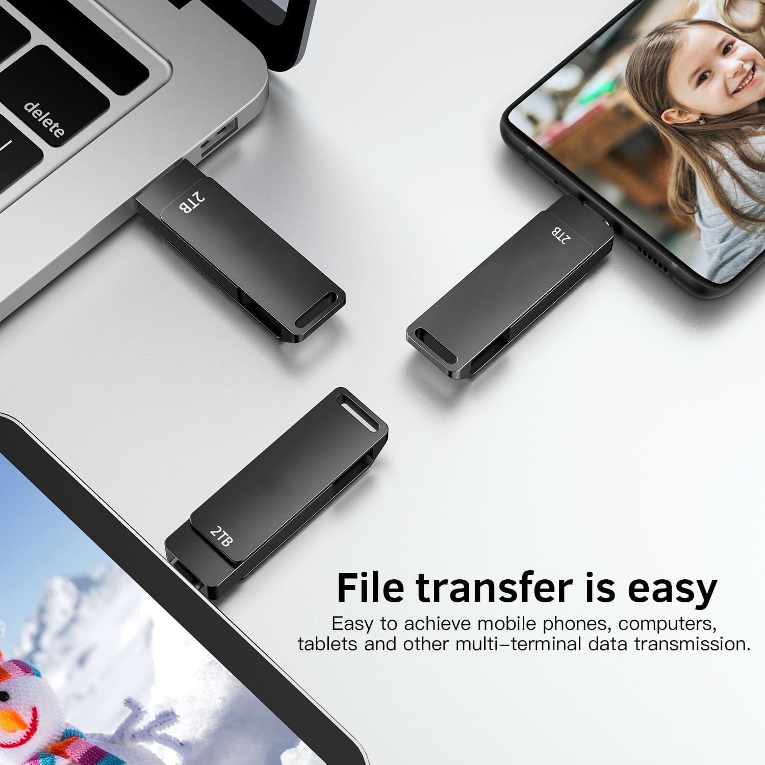 Ultra USB Flash Drive High-Speed Thumb Drive Memory Stick USB Drive Data Storage with Keychain Design Pen Drive Jump Drive for Data Backup and Transfer for PC/Laptop