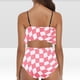 thumbnail image 2 of Bikini de Mujer Trajes de Baño Bikini con Ruffles Conjunto con Sujetador Acolchado Extraíble, Pantalones Cortos de Cintura Alta para la Playa, 2 of 6