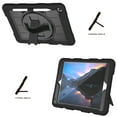 thumbnail image 5 of Allytech Shockproof Case for Apple iPad 9th 8th 7th Generation, iPad 10.2" 2021/2020/2019 Case, Rugged Shoulder Strap Rotating Stand Shoulder Strap Kids Friendly BumperCase - Black, 5 of 7