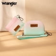 thumbnail image 3 of Wrangler KeyChain Wallet Wristlet Wallets for Women Dual Pouch Wristlet Rfid Blocking Credit Card Holder Wallet, Gradient-Green, 3 of 9