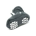 thumbnail image 4 of Wrapables? Fleece Baby Booties with Anti-Skid Bottoms, Gray, 0-6 M, 4 of 5