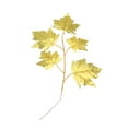thumbnail image 3 of 15pcs Golden Maple Leaves Branch Simulate Ornament Wedding Fake Leaves Lifelike Artificial Maple Leaves Party Layout Decorations Craft Material (5pcs Leaves in 1 Branch), 3 of 8