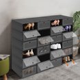 thumbnail image 6 of Shoe Boxes, 24 Pack Flip Top, Shoe Storage Box, Shoe Organizer, Large 13 x 9.05 x 5.5 Inch, Thickened PP, for Sneakers Heels Boots, 6 of 10