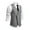 Grey, variant on Men's Fashion Solid Color Suit Vest