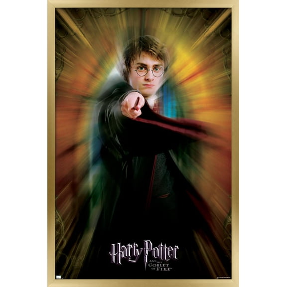 Harry Potter and the Goblet of Fire - Harry One Sheet Wall Poster, 22.375" x 34", Framed
