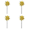 thumbnail image 1 of Repelente de pájaros molinetes láser molino de viento Spinner jardín decoración amarillo 4 Uds, 1 of 6