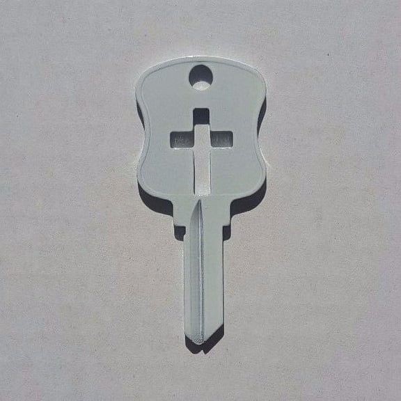 New Uncut Religious Cross Key - Blank Schlage Keyway - SC1 Key