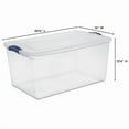 thumbnail image 4 of Sterilite 62 Liter Stadium Blue Latch Box, 62 Liter, 4 of 4