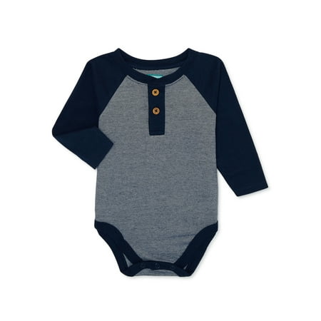 

Garanimals Baby Boy Long Sleeve Raglan Bodysuit Sizes 0-24 Months