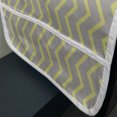 thumbnail image 3 of Grey and Yellow Microwave Oven Cover, Modern Geometrical Triangles Zig Zags Wavy Modern Image Print, Water Resistant Organizer with Pockets for Kitchen, 36" x 12", Pale Grey and Mustard, by Ambesonne, 3 of 4
