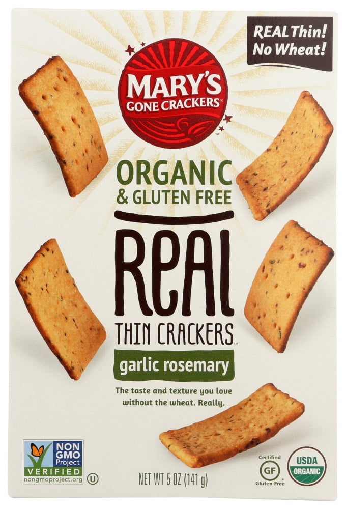 Mary's Gone Crackers Organic & Gluten Free REAL THIN Crackers, 5 Oz
