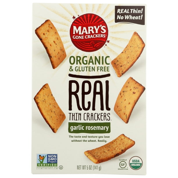Mary's Gone Crackers Organic & Gluten Free REAL THIN Crackers, 5 Oz