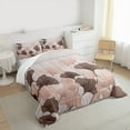 thumbnail image 3 of Manfei Ginkgo Leaf Queen Comforter Set,Autumn Fall Leaves Bedding Sets,Beige Brown Bedding Comforter Set For Adults,Super Cozy Room Decor,3-Piece, 3 of 8