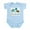 Sky Blue, variant on - Little Brother Mod Elephant Body Suit - Baby Light Bodysuit, Size Newborn - 24 Months