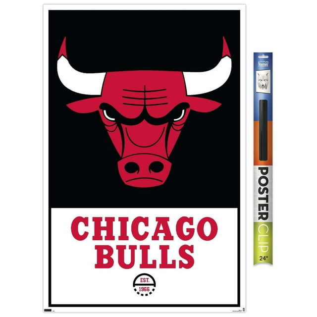 NBA Chicago Bulls - Logo 21 Wall Poster, 22.375" x 34" Framed