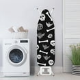 thumbnail image 4 of HELLHERO Skull Ironing Board Pad Covers Non Stick Replaceable 15 x 54 inch Easy Placement Hook and Loop Fasteners Easy Adjustment and Installation, 4 of 6