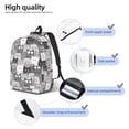 thumbnail image 6 of Geaub cats group durable canvas backpack: stylish, lightweight, and spacious with adjustable straps, 6 of 7