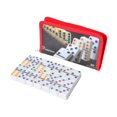 thumbnail image 4 of Dominó Juego Profesional Doble Seis de 28 Fichas Tablero Portátil con Bolsa Material Pp Sólido Fichas Numéricas Educativas Adecuado para Noches de Juegos Reuniones Familiares Fiestas de Rojo, 4 of 8
