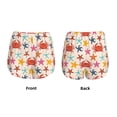 thumbnail image 5 of Lsque Crabs And Seastars Printed Women's Running Shorts with Liner Pockets,Elastic Quick Dry Workout Athletic Gym Yoga Shorts,Womens High Waist Shorts-XX-Large, 5 of 9