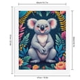 thumbnail image 2 of Paint by Numbers Kit for Adults, Koala Jungle Floral Whimsical Art Paint by Numbers, Easy Paint by Numbers Kit for Adults Beginner, DIY Adult Paint by Number Kits on Canvas, 12x16in Home Decor, 2 of 7