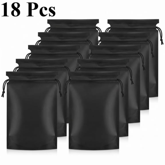 18 Pcs 21 x 35 cm Large Non-Woven Drawstring Shoe Storage Bags, Travel Packing Organizers for Men & Women