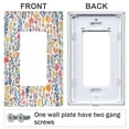 thumbnail image 3 of Yayeee Rocker Switch Wall Plate 2-Gang 4.7"x4.6" Home Decorative Outlet Cover, Yellow Wildflower Pattern, 3 of 6