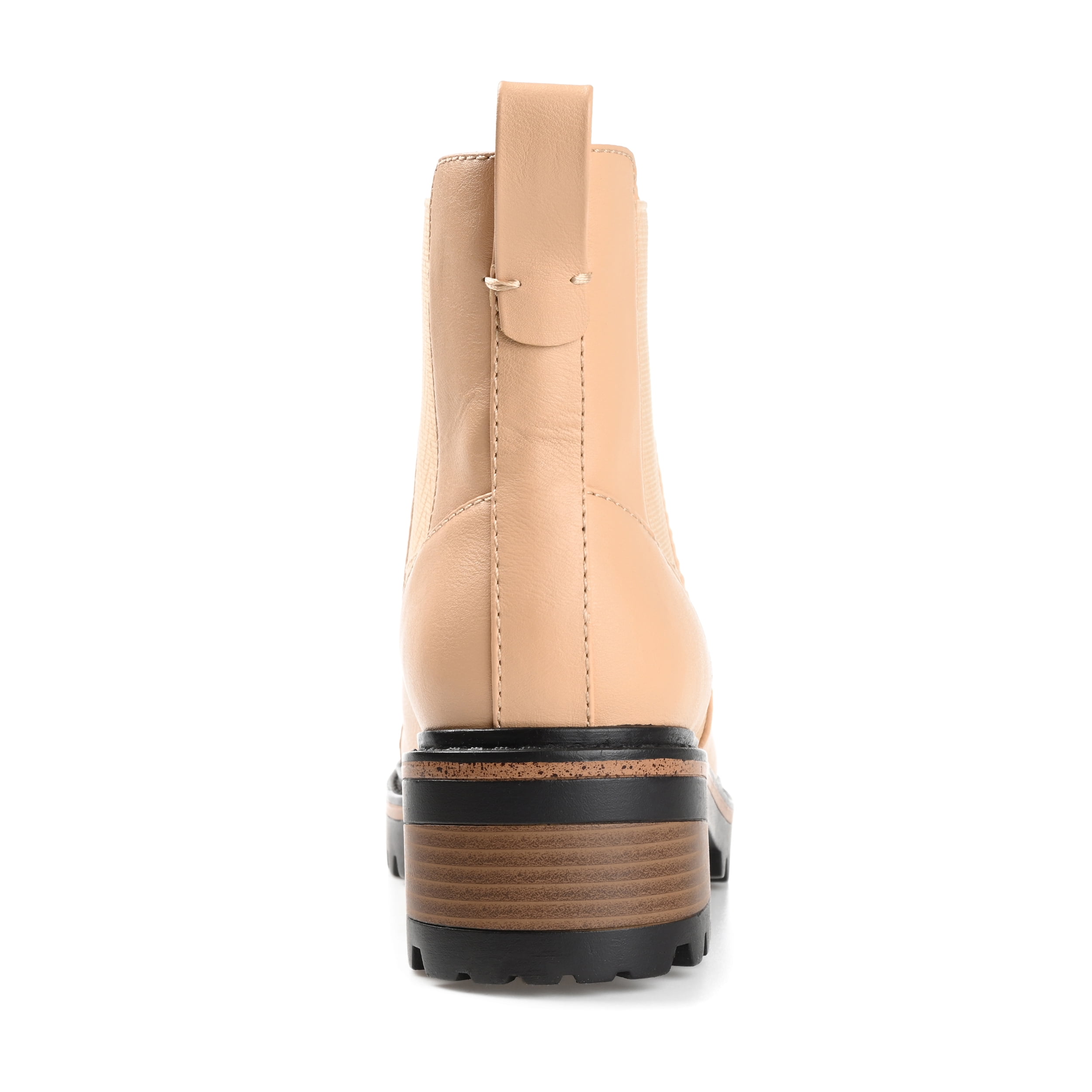 Journee Womens Mirette Pull On Stacked Heel Booties