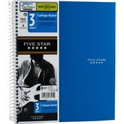 Five Star Wirebound Trend Notebook, 3 Subject, College Rule, 11 x 8 1/2, 150 Sheets, Teal
