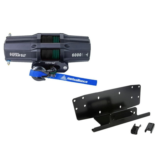 Viper V2 UTV Winch Kit 6000 lb Standard Spool With 40 Feet Green