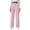 B-Pink, variant on TEAJOPSUU Women Dress Pants Classic Office Trousers Solid Color High Waist Straight Leg Office Work Long Pants A-Dark Gray