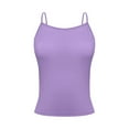 thumbnail image 5 of Mrat Womens Loose Tank Tops Fashion Women Solid Round Neck Sleeveless Camisole Tank Tops Summer Clothes Dressy Tank Tops for Women S-46 Purple XXL, 5 of 6