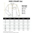 thumbnail image 7 of LONSSA Men's Long Sleeve Banded Collar Dress Shirts Stretch Button Down Shirts with Pocket, 7 of 7