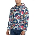 thumbnail image 2 of Hoodies for Men - cool rock Skull Long Sleeve Comfrt Men'S Fashion Hoodies & Sweatshirts, Sweatshirts for Men Hoodies Pullover Clothing Clothes with Pouch, 2 of 7
