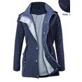 thumbnail image 2 of Imperméable Léger à Capuche Multicolore pour Femmes Camping Randonnée Cyclisme Manteau de Pluie, 2 of 3