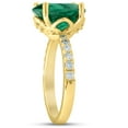 thumbnail image 2 of Pompeii Emerald & Diamond 3/8 ct Ring 14k Yellow Gold Lab Grown (G/H,VS), 2 of 5