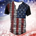 thumbnail image 2 of Siilsaa American Flag Shirts for Men Men's Graphic T-Shirt Sleeveless American Flag 4th of July Grey,2XL, 2 of 3