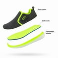 thumbnail image 4 of Dream Pairs Kids Boys & Girl Lightweight Running Shoes, Breathable Athletic Slip On Casual Walking Sneakers Shoes Grey/Neon Size 8 Toddler, 4 of 9
