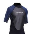 thumbnail image 6 of Mens Zip Back Surfing Swimsuit Short Sleeve Athletic Bathing Suit - 3mm Neoprene -, 6 of 10