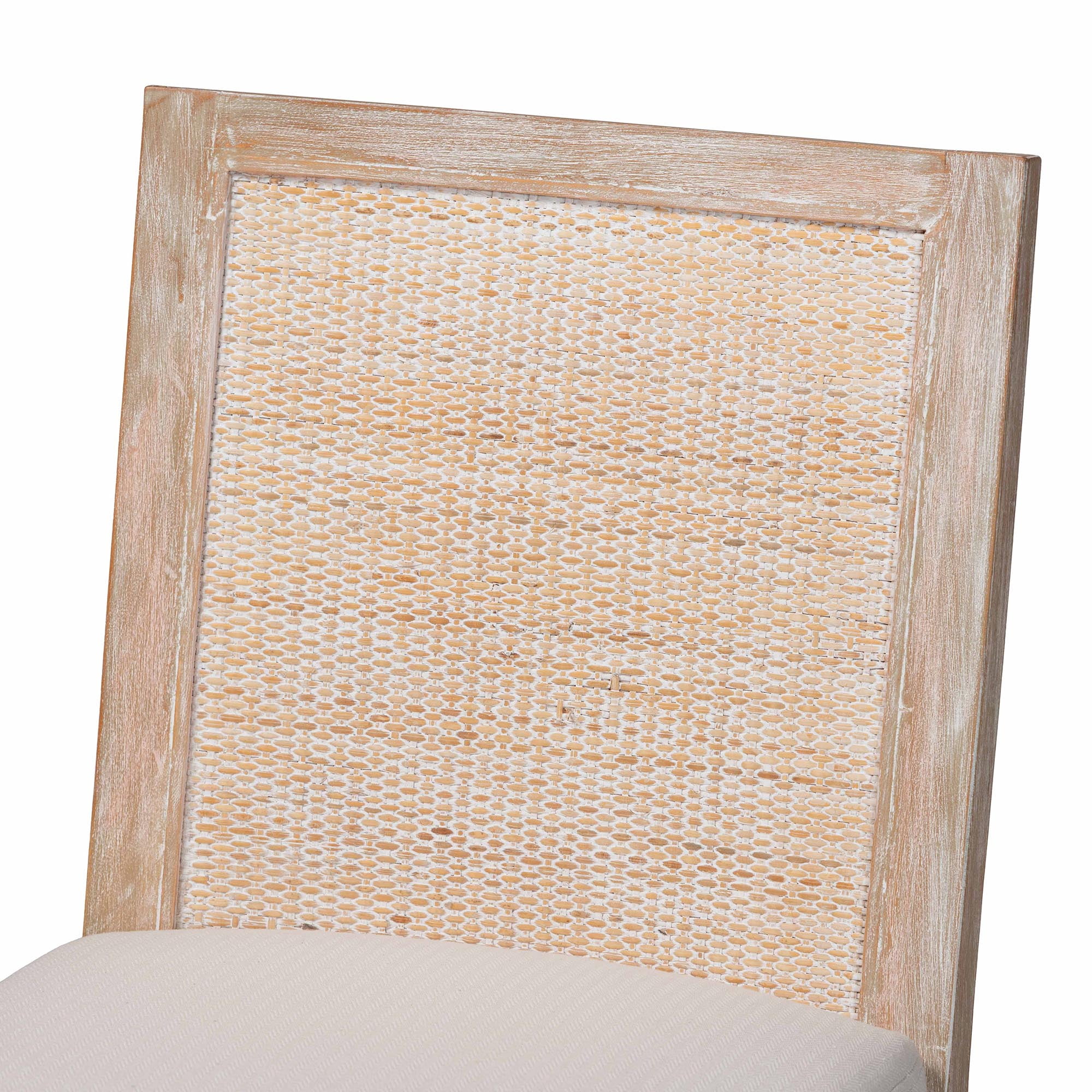 bali & pari Ashford Cottage Dining Chair, Whitewash Beige