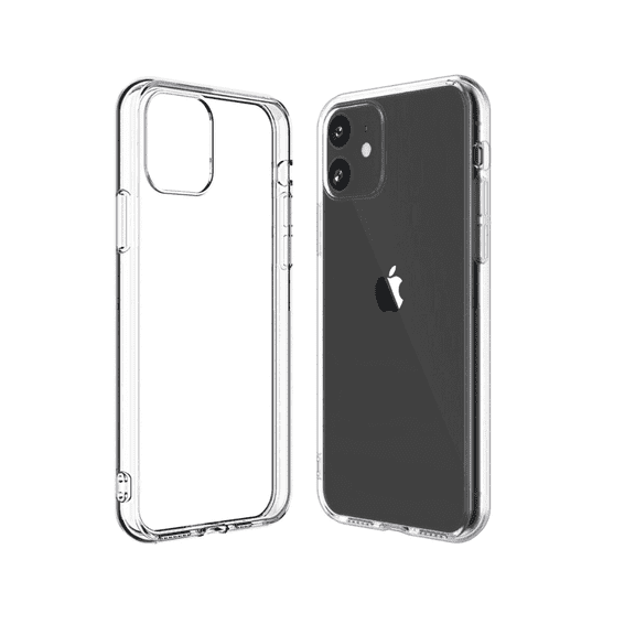 BLUUMTEK Clear Case for iPhone 12 Mini, Shockproof Transparent Phone Cover for iPhone 12 Mini