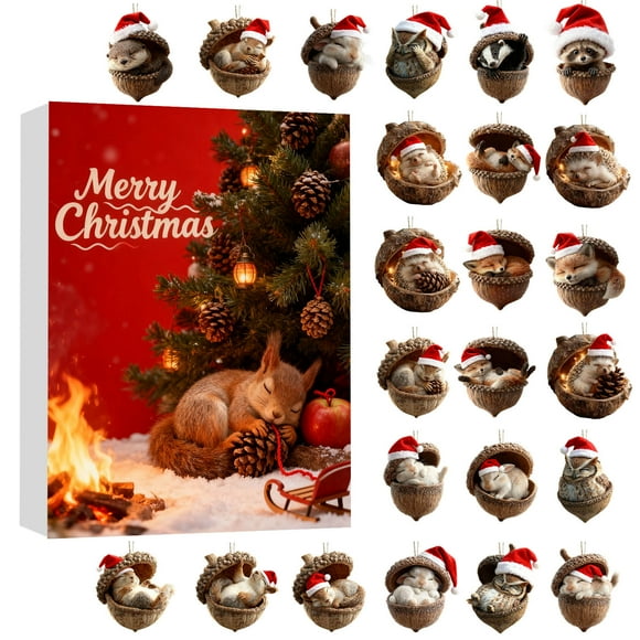 TIELUTT Fo Rest Animal Battery Operated Lights with Timer for Outdoor Wreath 30 Second Sand Timer Cooking Timers for Kitchen with Alarm Countdown to Christmas Calendar Surprise Electronic Christmas C