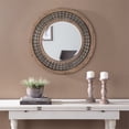 thumbnail image 2 of Meubles SEI Arajuno Rond Miroir Décoratif en Bois Traditionnel en Naturel, 2 of 2