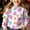 B Multicolor, variant on ITSAME Easter Sweatshirts for Girls, Loose Fit Easter Egg Print Round Neck Kids Casual Long Sleeve Tops Multicolor 6-7T