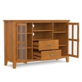 thumbnail image 6 of Simpli Home Artisan 53 inch Wide Solid Wood Tall TV Stand in Honey Brown For TVs up to 60 inches, 6 of 12