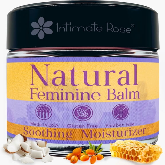 Vulva Balm & Organic Vaginal Moisturizer for Women: Natural Vulva Moisturizer & Vulva Cream for Dryness on Intimate Skin - NON Estrogen Cream - Perfect for Menopause & Shaving Rash Relief