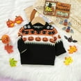 thumbnail image 4 of SILVERCELL 6M-3T Baby Boys Girls Halloween Outfits Long Sleeve Sweaters Toddlers Pumpkin Knitted Pullover Top Tees, 4 of 7