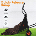 thumbnail image 7 of Foldable Garden Cart with Thickened Oxford Cloth Bin, Compact Easy Load and Dump Design for Soil Grass Leaves and Garden Supplies, 7 of 7