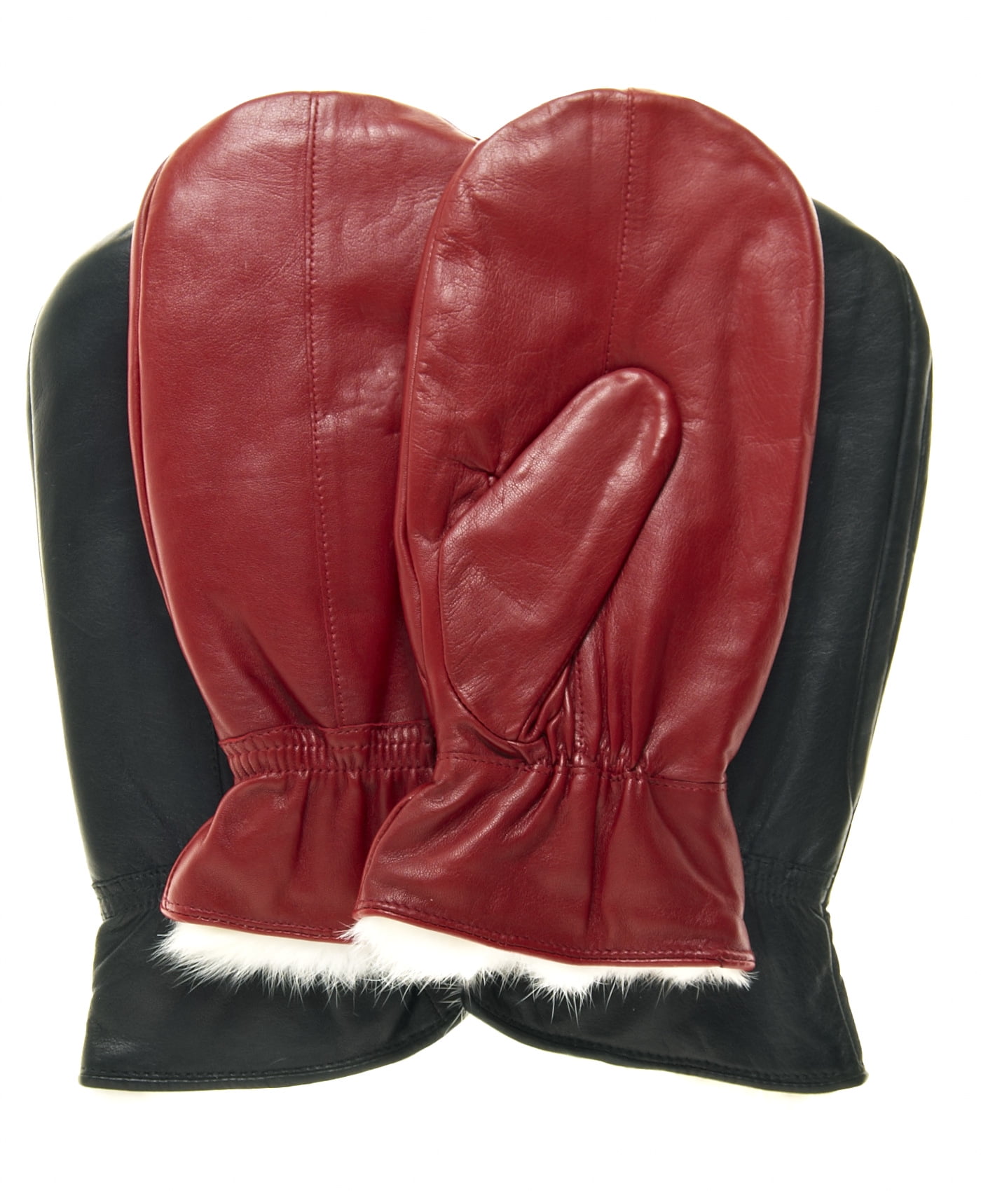 womens leather mittens